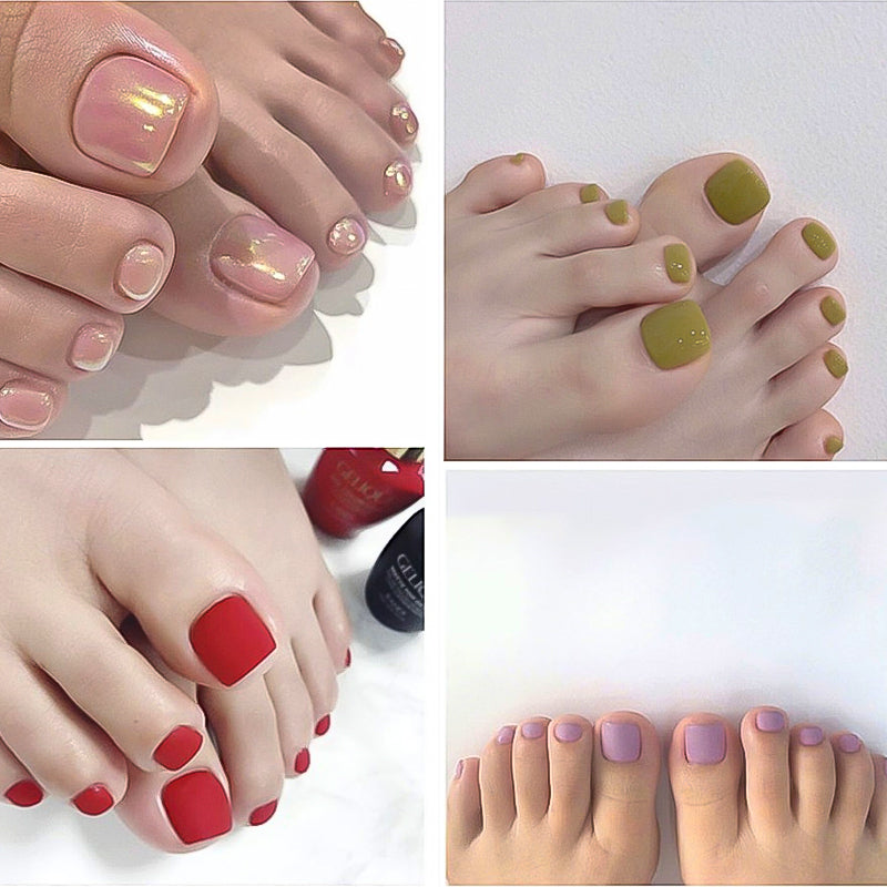 120pcs Natural Toenail False Nail Tips