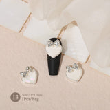 Butterfly Heart Metal Rhinestones Pearl Nail Decoration Nail Decoration No Brand 13 