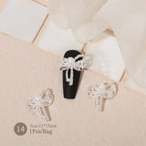 Butterfly Heart Metal Rhinestones Pearl Nail Decoration Nail Decoration No Brand 14 