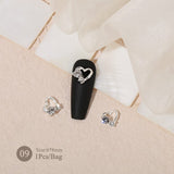 Butterfly Heart Metal Rhinestones Pearl Nail Decoration Nail Decoration No Brand 09 