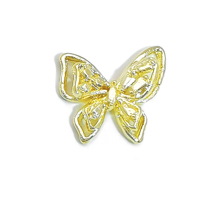 Butterfly Opal Rhinestones Pearl Alloy Nail Decoration #03