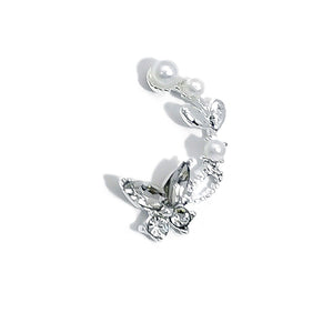 Butterfly Opal Rhinestones Pearl Alloy Nail Decoration #08