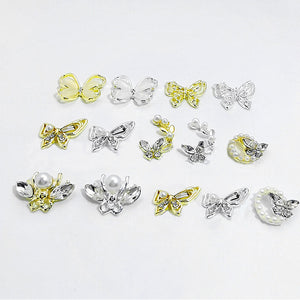 Butterfly Opal Alloy Nail Decoration 02