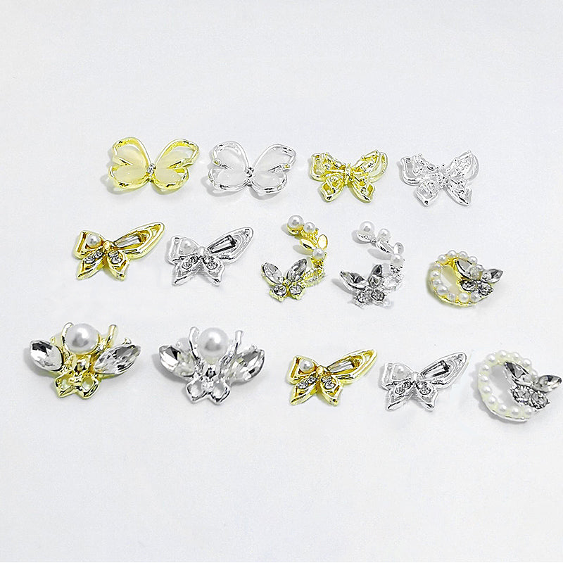 Butterfly Opal Alloy Nail Decoration 02