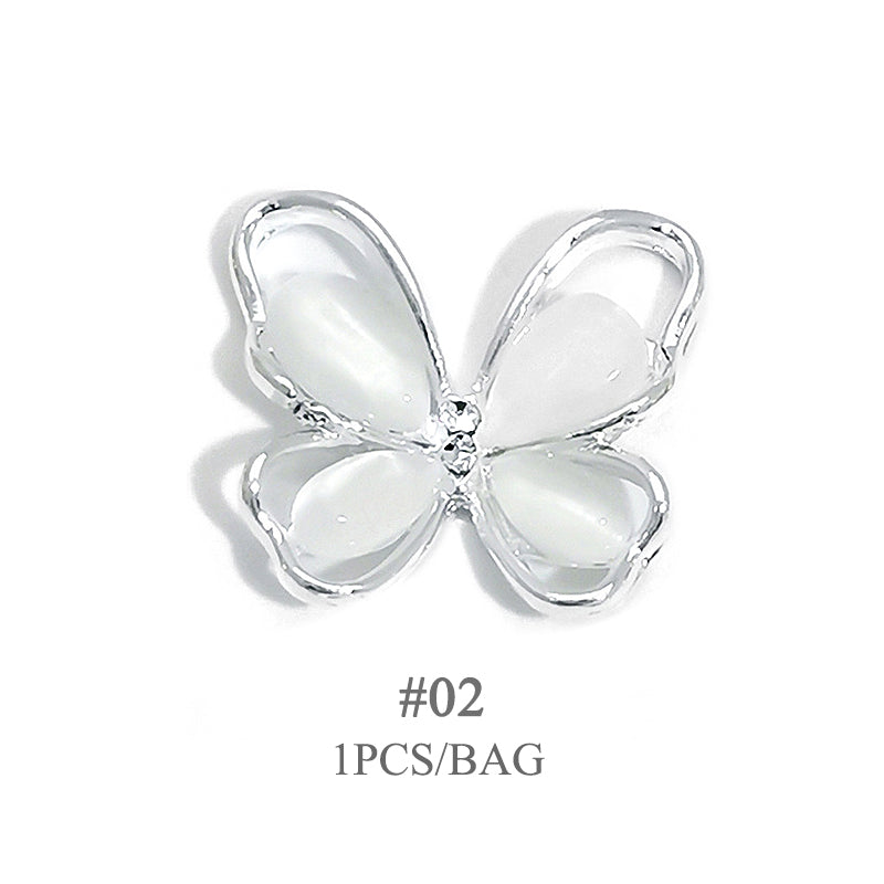 Butterfly Opal Alloy Nail Decoration 02
