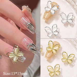 Butterfly Opal Alloy Nail Decoration 02