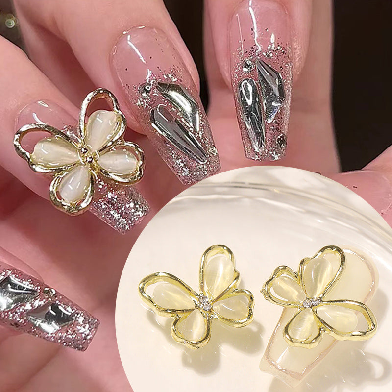 Butterfly Alloy Rhinestones Nail Decoration #01