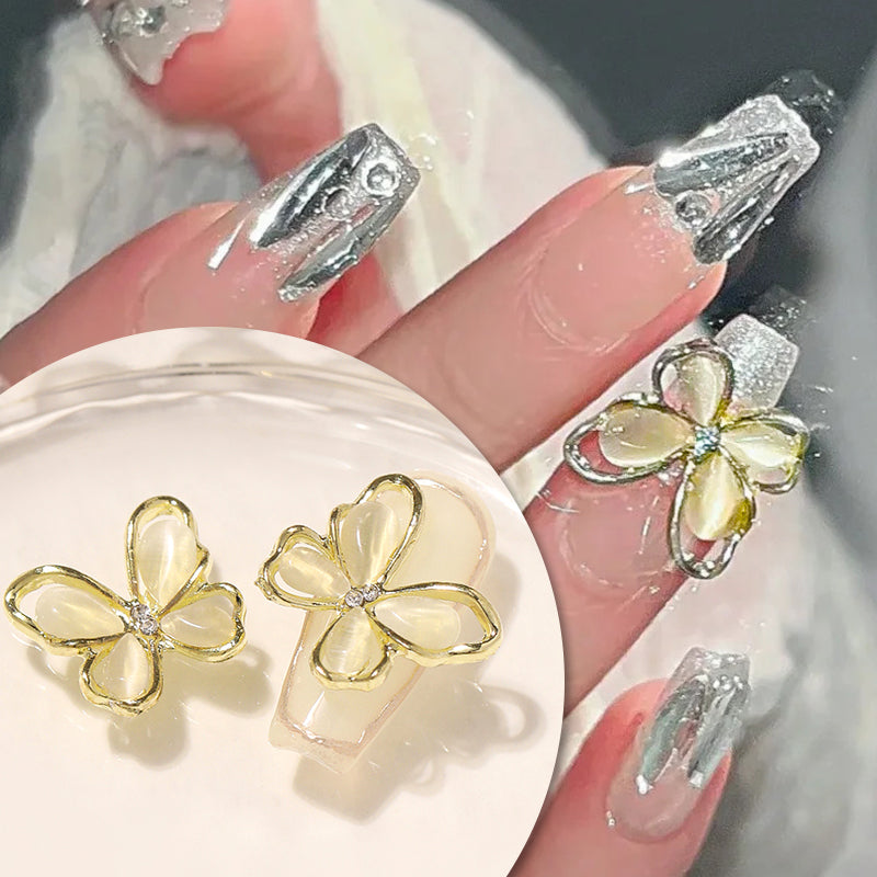 Butterfly Alloy Rhinestones Nail Decoration #01