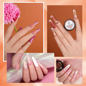 6 Colors Nail Glitter Sequins Gel 5g Gel Nail Polish BORN PRETTY 