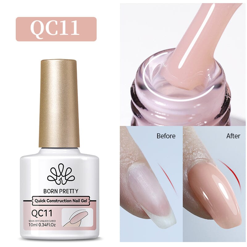 Nude Quick Construction Gel QC11 10ml Gel Nail Polish BORN PRETTY 