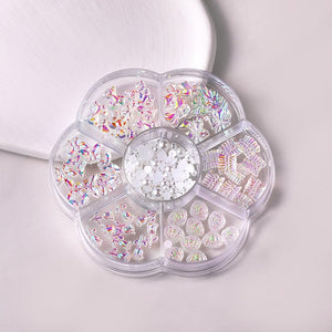7 Grids 3D Decorations Bowknot Butterfly #01 Nail Art No Brand 