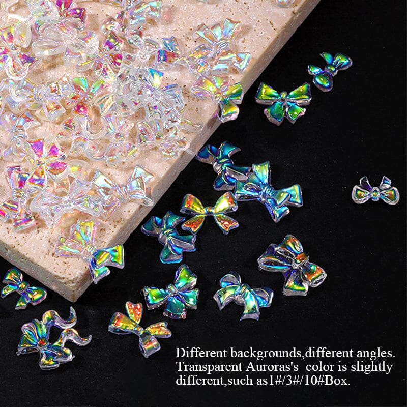 7 Grids 3D Decorations Bowknot Butterfly #01 Nail Art No Brand 