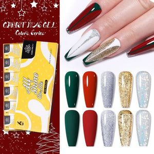 6 Colors Christmas Gel Polish Set 28 10ml Kits & Bundles BORN PRETTY 