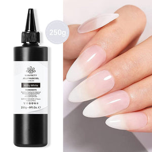 250g Jelly Nude Gel Polish Gel Nail Polish BORN PRETTY Milky White 