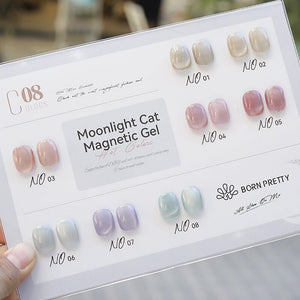 Color Chart Card Display Book for Moonlight Cat Magnetic Gel (SKU:57450) Gel Nail Polish BORN PRETTY 
