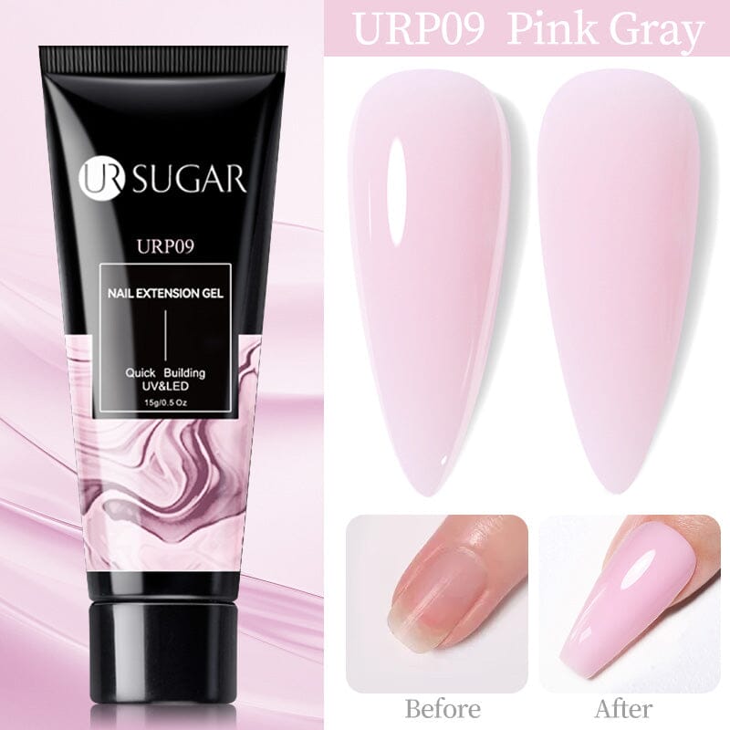 Extension Nail Gel 15ml Extension Nail Gel UR SUGAR URP09 Pink Gray 