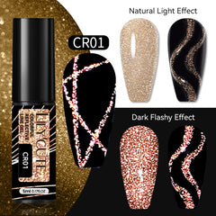 Colorful Reflective Line Gel 5ml Gel Nail Polish LILYCUTE CR01 