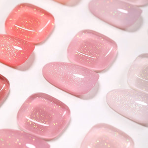 Glitter Nude Pink Jelly Nude Gel 10ml (JN51-JN74) Gel Nail Polish BORN PRETTY 