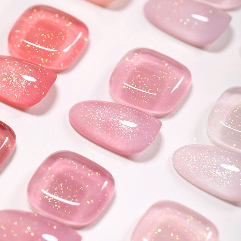 Glitter Nude Pink Jelly Nude Gel 10ml (JN51-JN74) Gel Nail Polish BORN PRETTY 