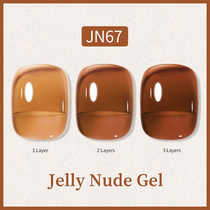 Brown Jelly Gel Polish JN67 10ml Gel Nail Polish BORN PRETTY 