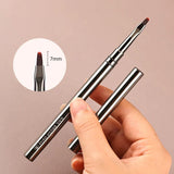 Gray Metal Handle Nail Brush