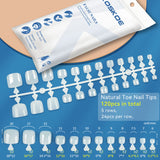 120pcs Toe Nail Tips