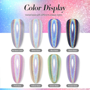 [US ONLY] BORN PRETTY Holo Nail Powder Silver Chrome Powder Nail Powder BORN PRETTY 