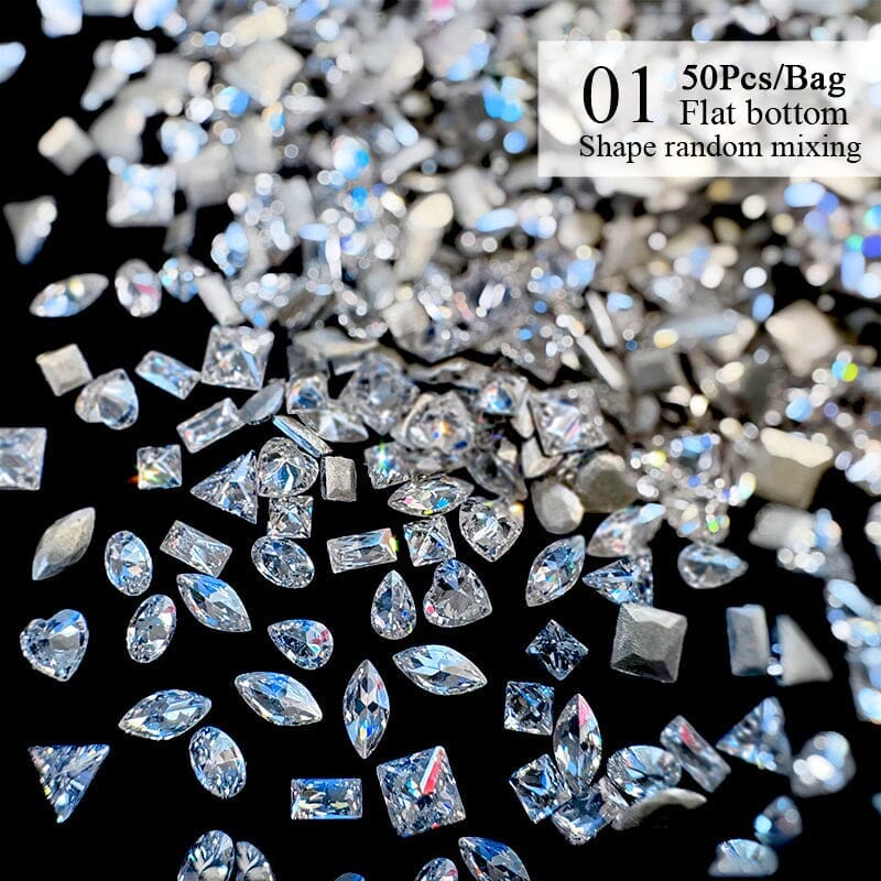 50pcs Zircon Nail Decoration Nail Decoration No Brand 01 