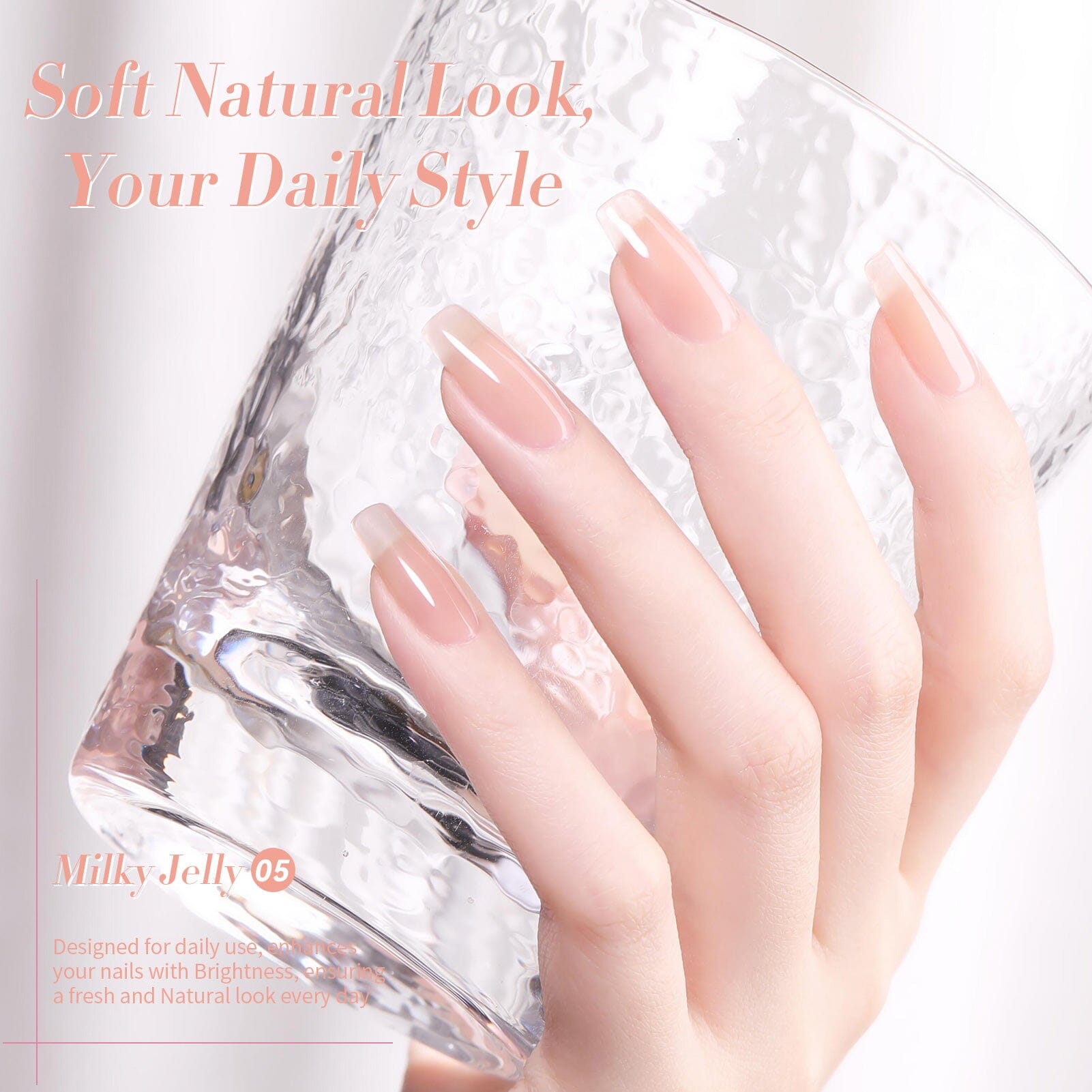 Nude Hema-Free Red Jelly Gel #05 15ml Gel Nail Polish BORN PRETTY 