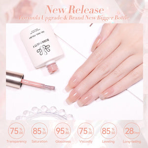 Nude Hema-Free Red Jelly Gel #05 15ml Gel Nail Polish BORN PRETTY 