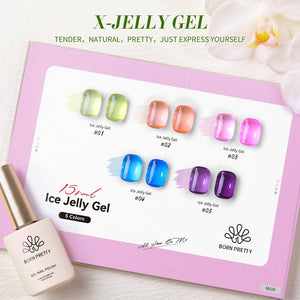 Green Hema-Free Ice Jelly Gel Polish #02 15ml Gel Nail Polish BORN PRETTY 