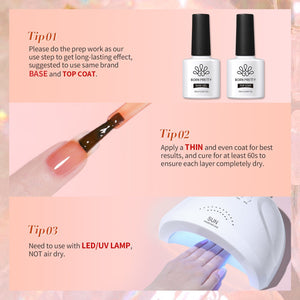 Orange Hema-Free Ice Jelly Gel Polish #04 15ml Gel Nail Polish BORN PRETTY 