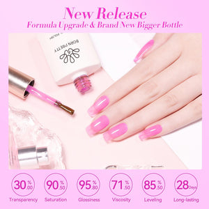 [US ONLY] Pink Hema-Free Ice Jelly Gel Polish #05 15ml Gel Nail Polish BORN PRETTY 