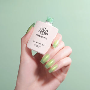 Green Hema-Free Glitter Jelly Gel Polish #01 15ml Gel Nail Polish BORN PRETTY 