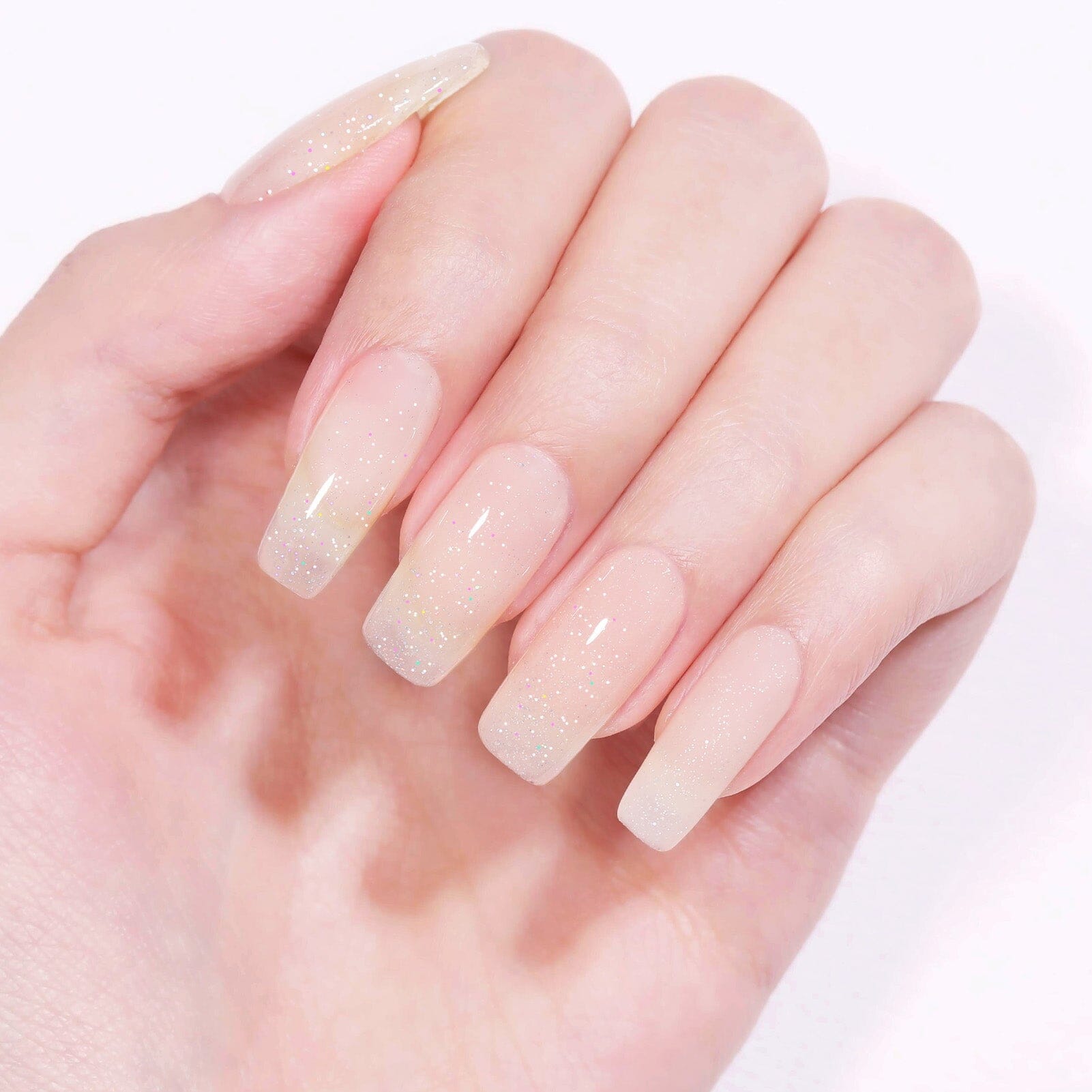 [US ONLY] Nude Hema-Free Glitter Jelly Gel Polish #03 15ml Gel Nail Polish BORN PRETTY 