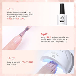 Pink Hema-Free Glitter Jelly Gel Polish #04 15ml Gel Nail Polish BORN PRETTY 