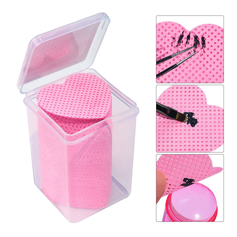 200pcs Pink Lint Free Nail Wipes