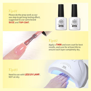 6 Colors Hey Candy Semi Jelly Gel Polish Set 7ml Gel Nail Polish BORN PRETTY 