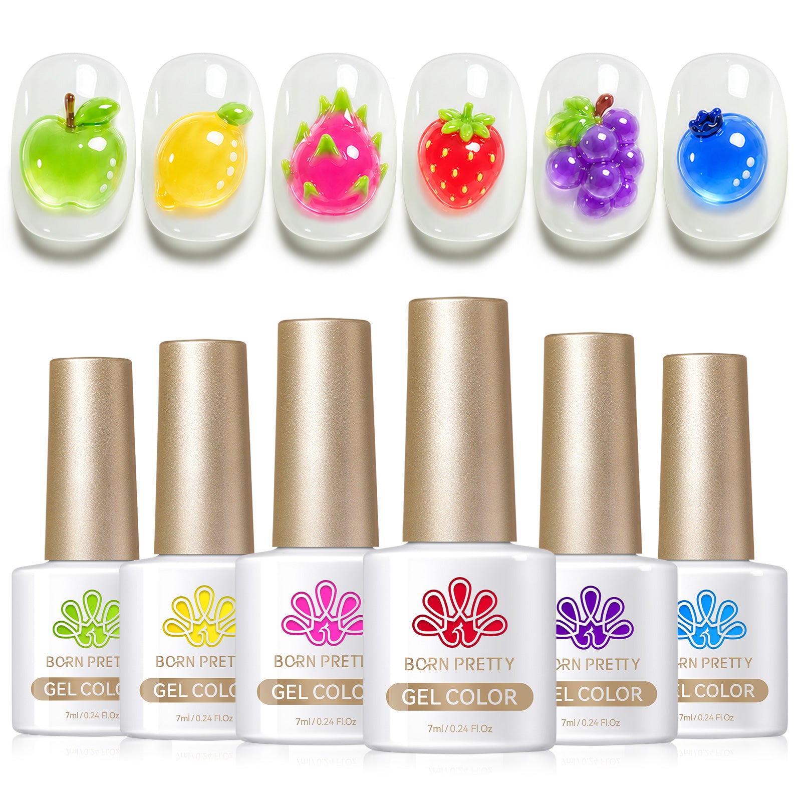 6 Colors Jelly Gel J29 Neon Garden 7ml
