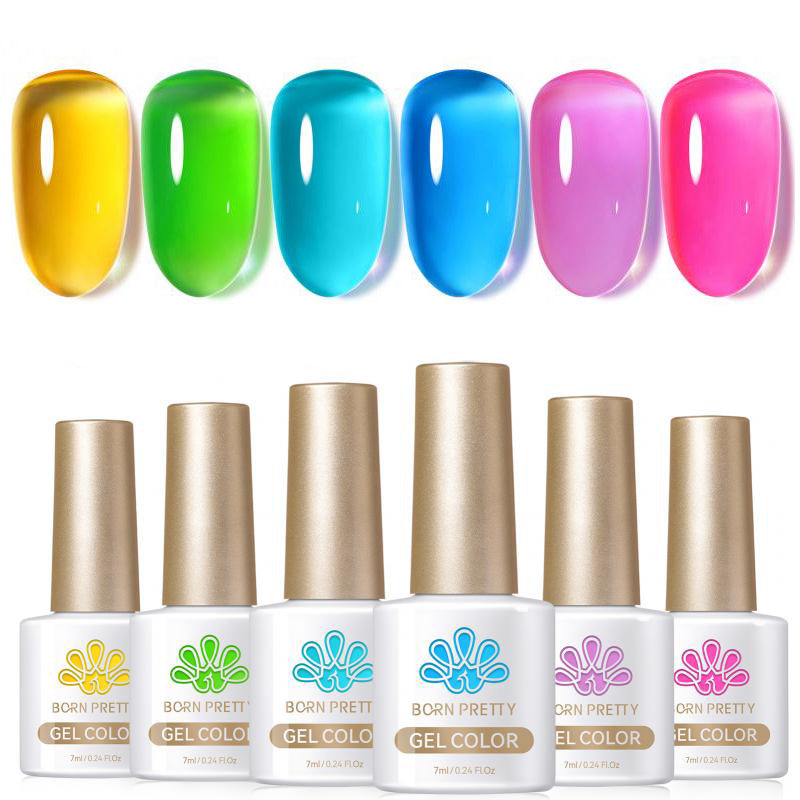 6 Colors Jelly Gel J38 Summer Soda 7ml