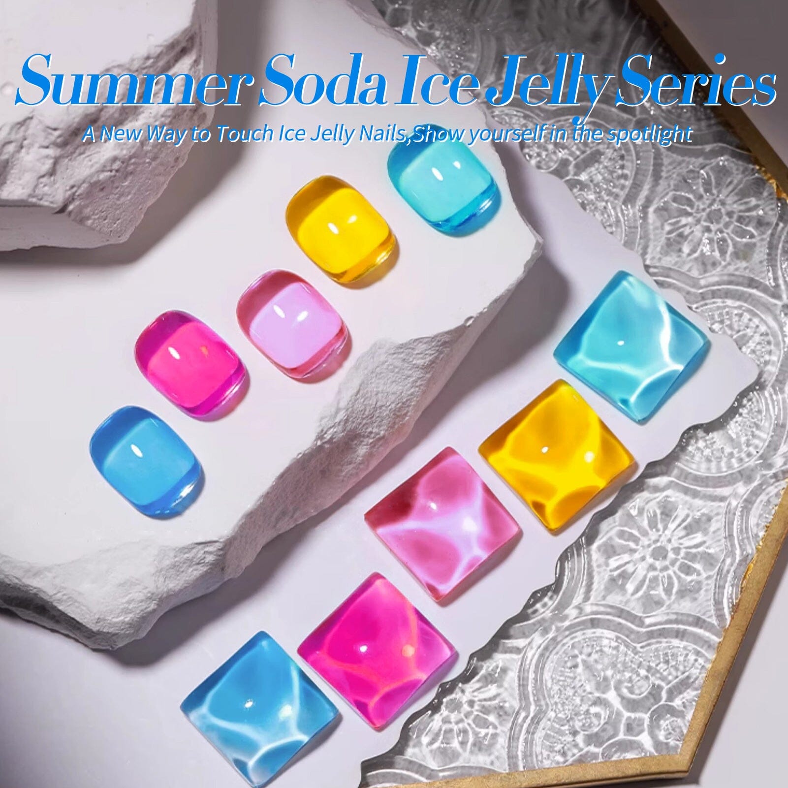 6 Colors Summer Soda Ice Jelly Gel Polish Set 7ml Gel Nail Polish BORN PRETTY 