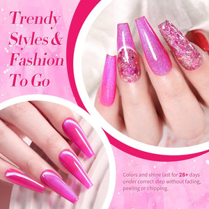 [US ONLY] Rose Red Cat Magnetic Gel Polish 15ml Gel Nail Polish BORN PRETTY 