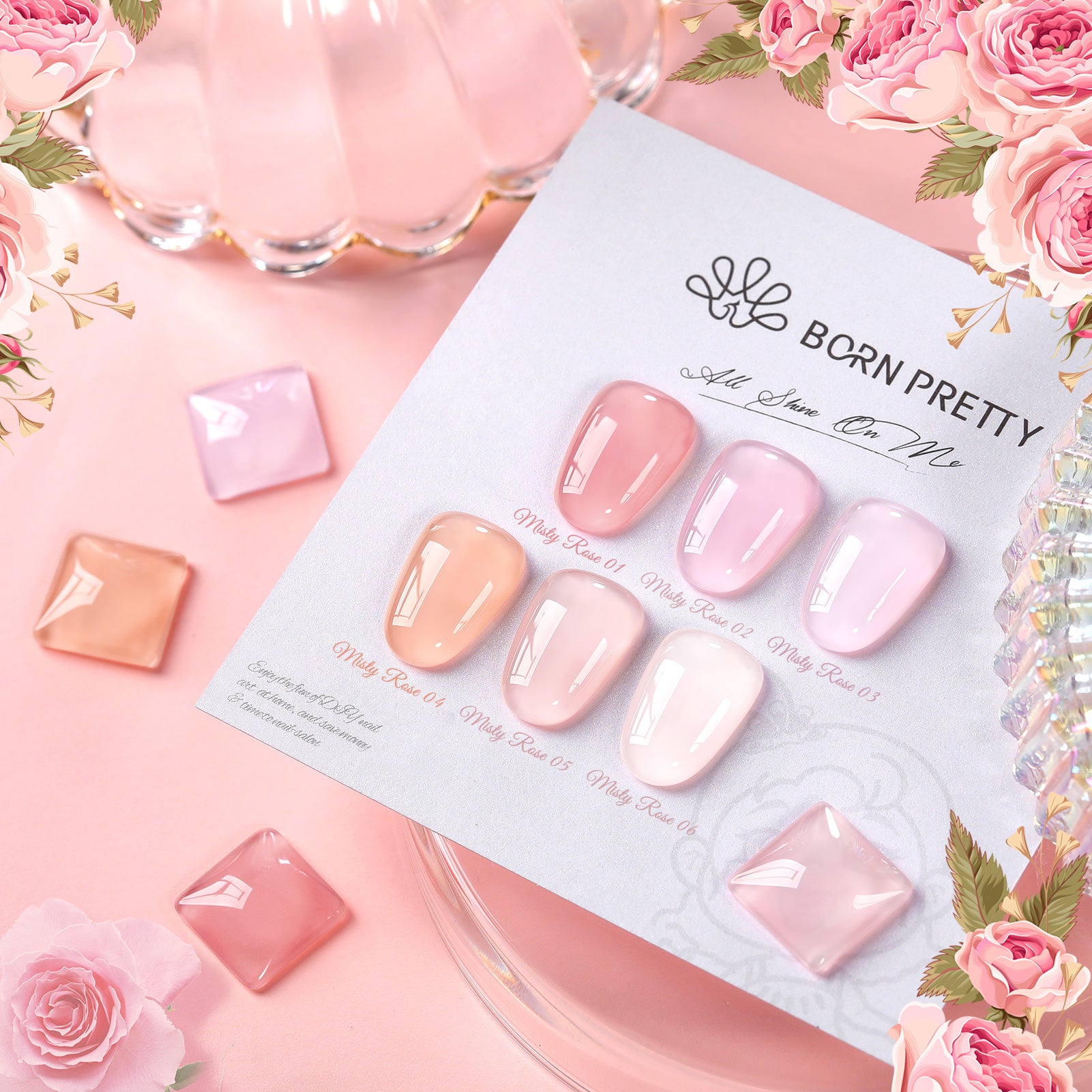 6 Colors Jelly Gel J16 Misty Rose 7ml