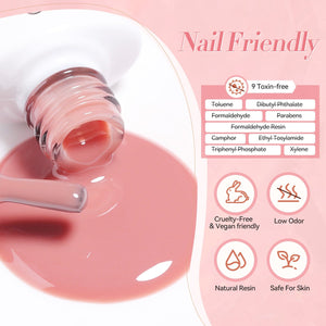 6 Colors Misty Rose Semi Jelly Gel Polish Set 7ml Gel Nail Polish BORN PRETTY 