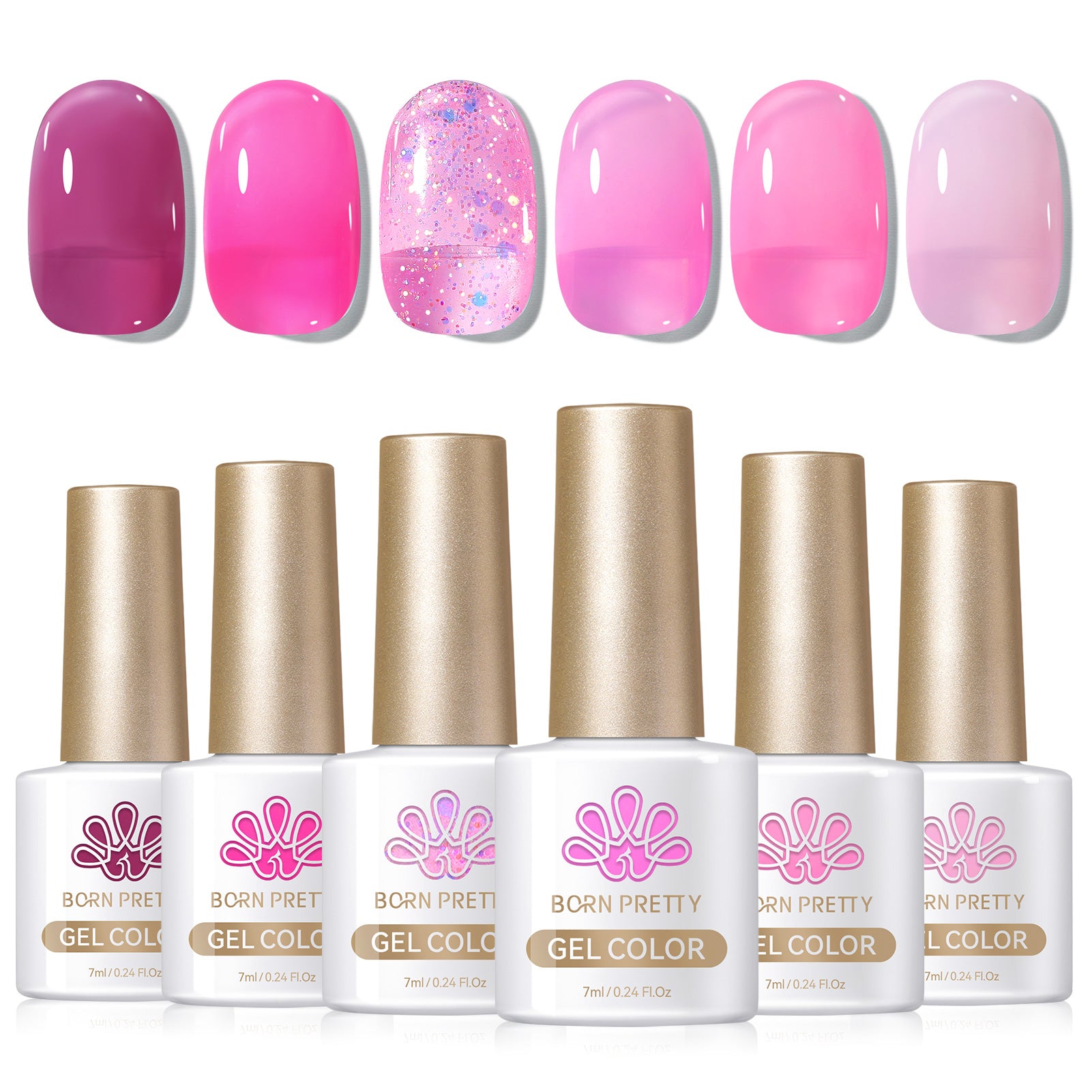 6 Colors Jelly Gel J31 Pink Muse 7ml