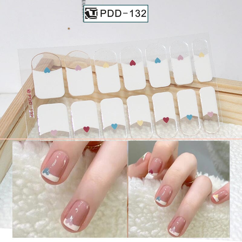 14 Tips Full Cover Nail Stickers Flowers Gradient Patterns Nail Sticker No Brand PDD-132 