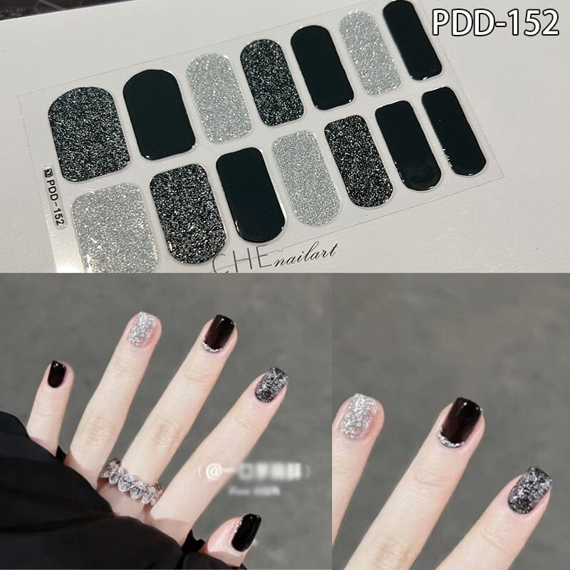 14 Tips Full Cover Nail Stickers Flowers Gradient Patterns Nail Sticker No Brand PDD-152 