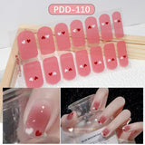 14 Tips Full Cover Nail Stickers Flowers Gradient Patterns Nail Sticker No Brand PDD-110 