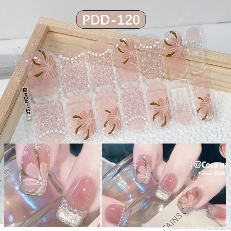 14 Tips Full Cover Nail Stickers Flowers Gradient Patterns Nail Sticker No Brand PDD-117 