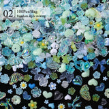100pcs Random Mixed 3D Nail Decoration #06 Nail Decoration No Brand 